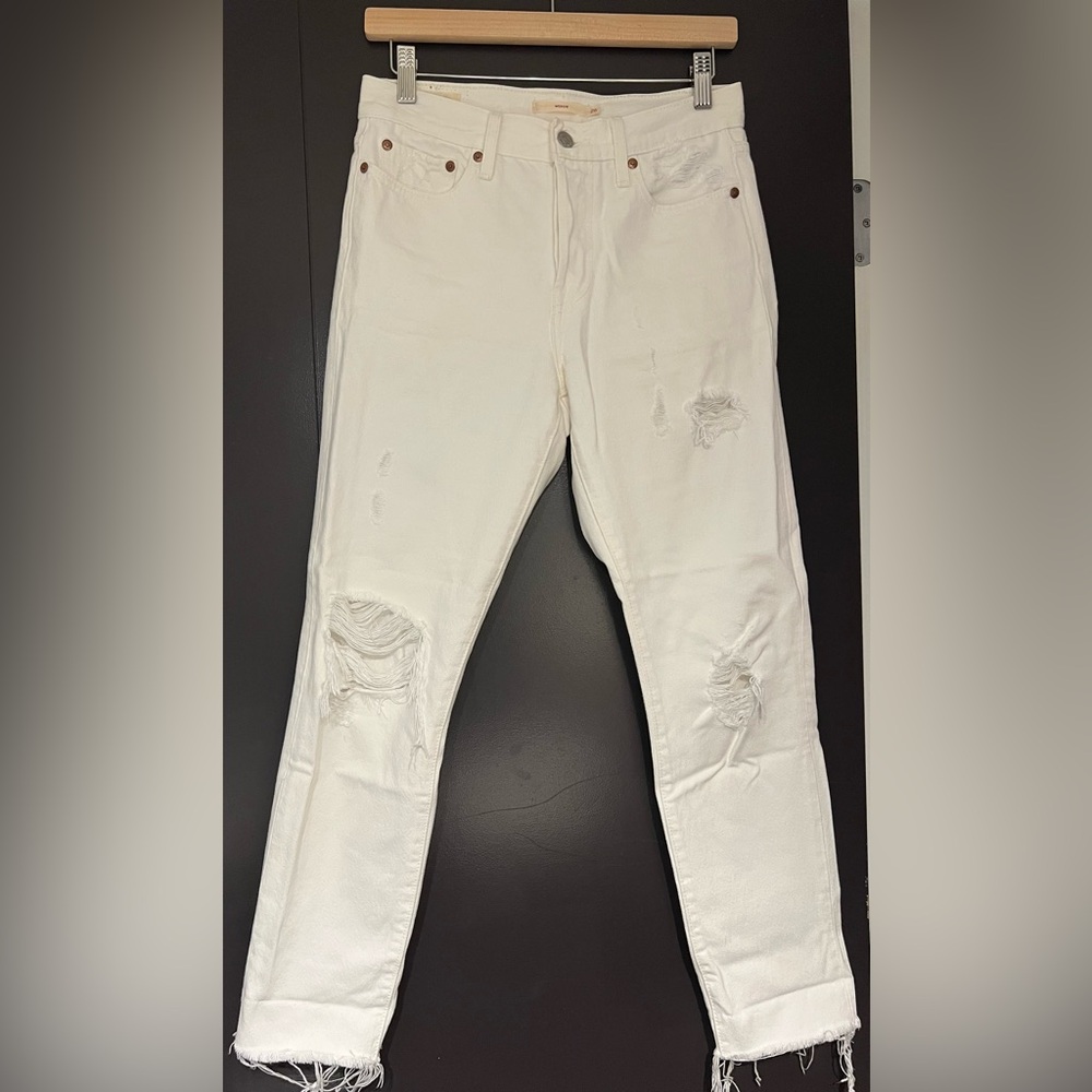 Levi’s Wedgie Jeans White Size 26 - Picture 2 of 11